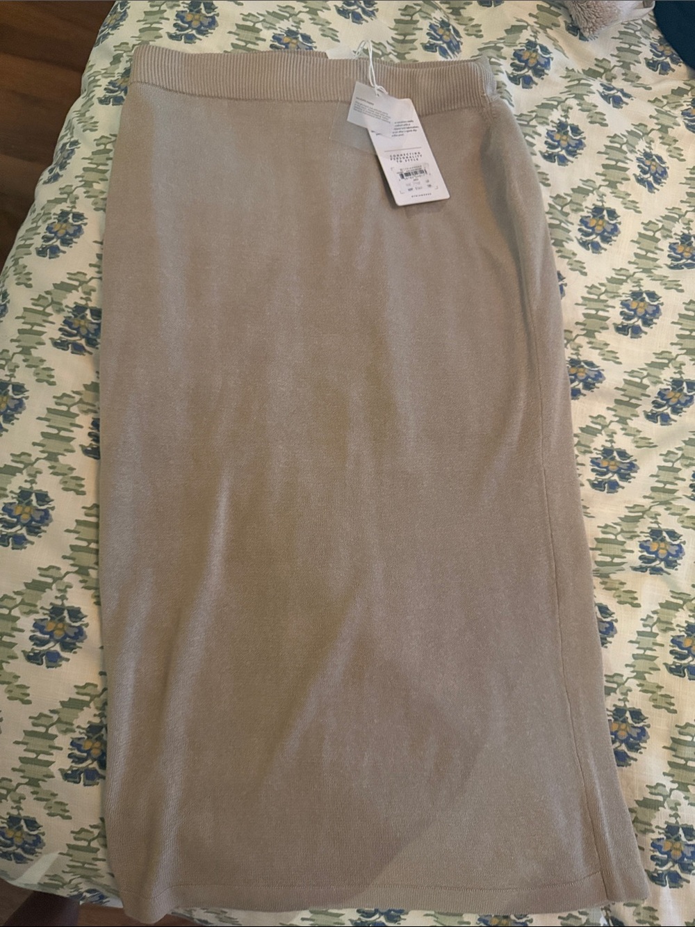NWT 7 Diamonds Neutral Taupe Pencil Skirt